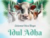 Selamat hari raya idul adha 1445 H "Sesungguhnya kami telah memeberikan kepadamu nikmat yang banyak. Maka dirikanlah sholat karena Tuhammu, dan Berkunbanlah" (Qs. Al-kautsar, 1-2)