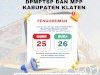 ???? PENGUMUMAN PELAYANAN MPP Kab.KLATEN
