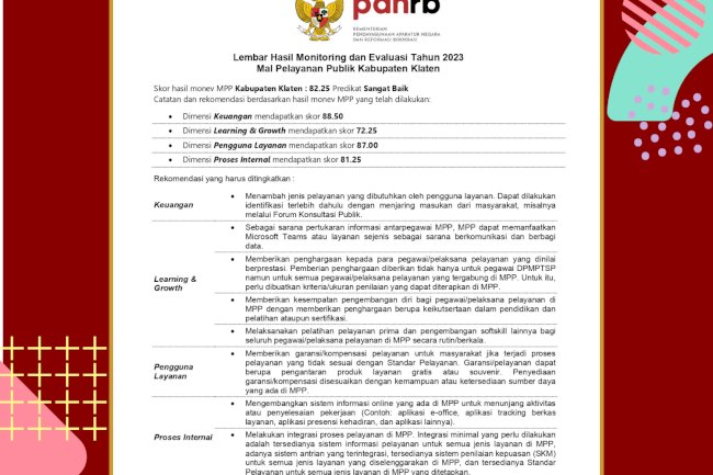 Kebijakan penyelenggaraan Mal Pelayanan Publik (MPP)