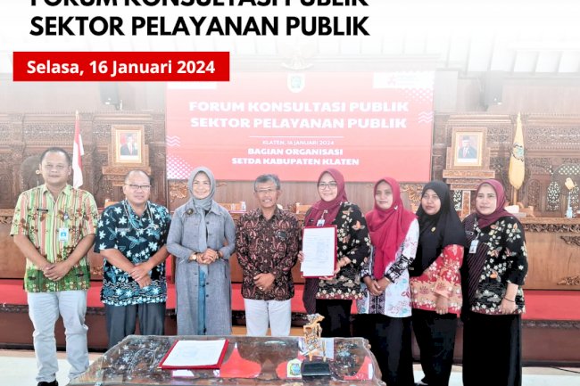 FORUM KONSULTASI PUBLIK SEKTOR PELAYANAN PUBLIK