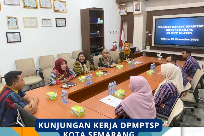 kunjungan Kerja dari DPMPTSP Kota Semarang
