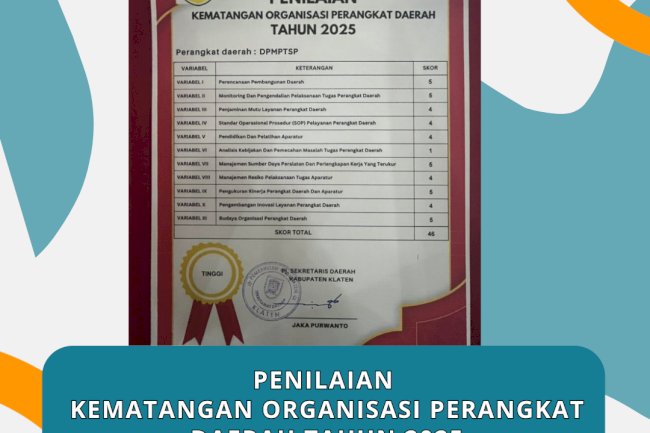 Kematangan Organisasi Perangkat Daerah (OPD) Tahun 2025