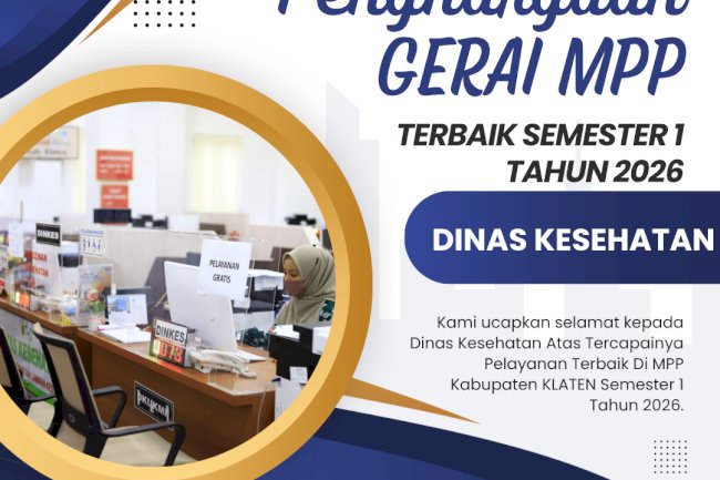 Penghargaan Gerai MPP Terbaik Semester 1 Tahun 2026