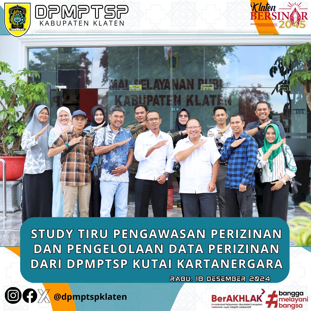 menerima kunjungan dari DPMPTSP Kutai Kartanegara
