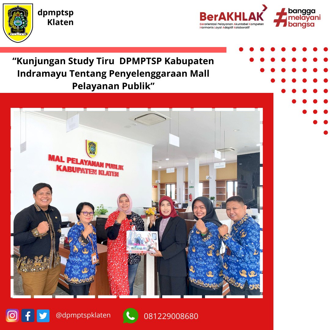 'Kunjungan Study Tiru DPMPTSP Kabupaten Indramayu Tentang Mall Pelayanan Publik'