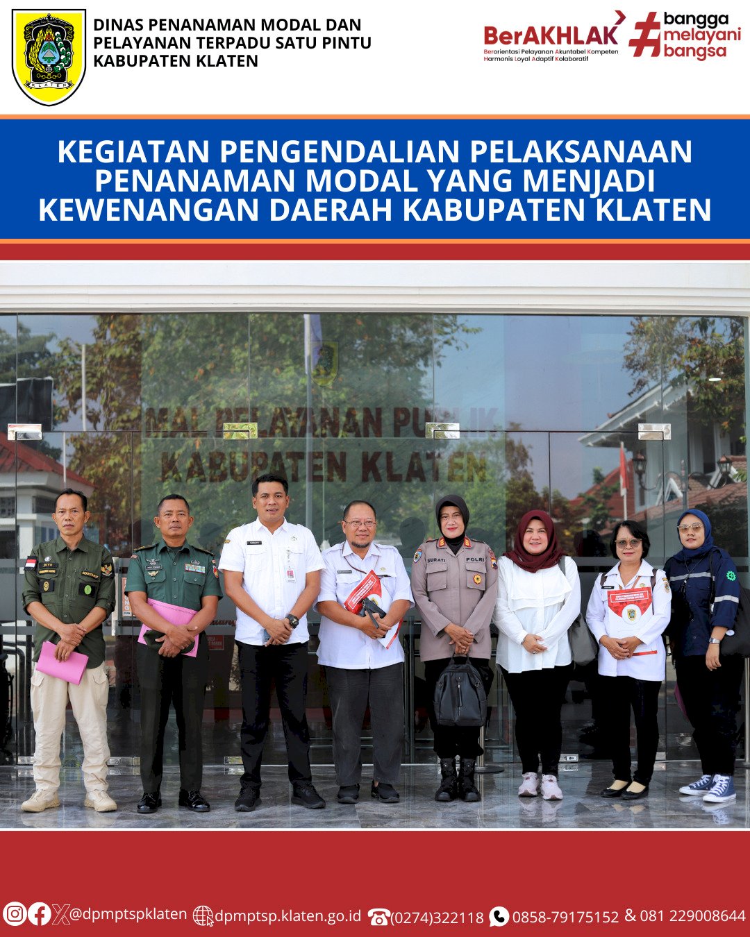 Dinas Penanaman Modal Dan Pelayanan Terpadu Satu Pintu (DPMPTSP) Kabupaten Klaten Melaksanakan Kegiatan Pengawasan ke PT. Opindo Pratama Indonesia, PT. Aplus Pacific Klaten, PT. Itokoh Ceperindo,