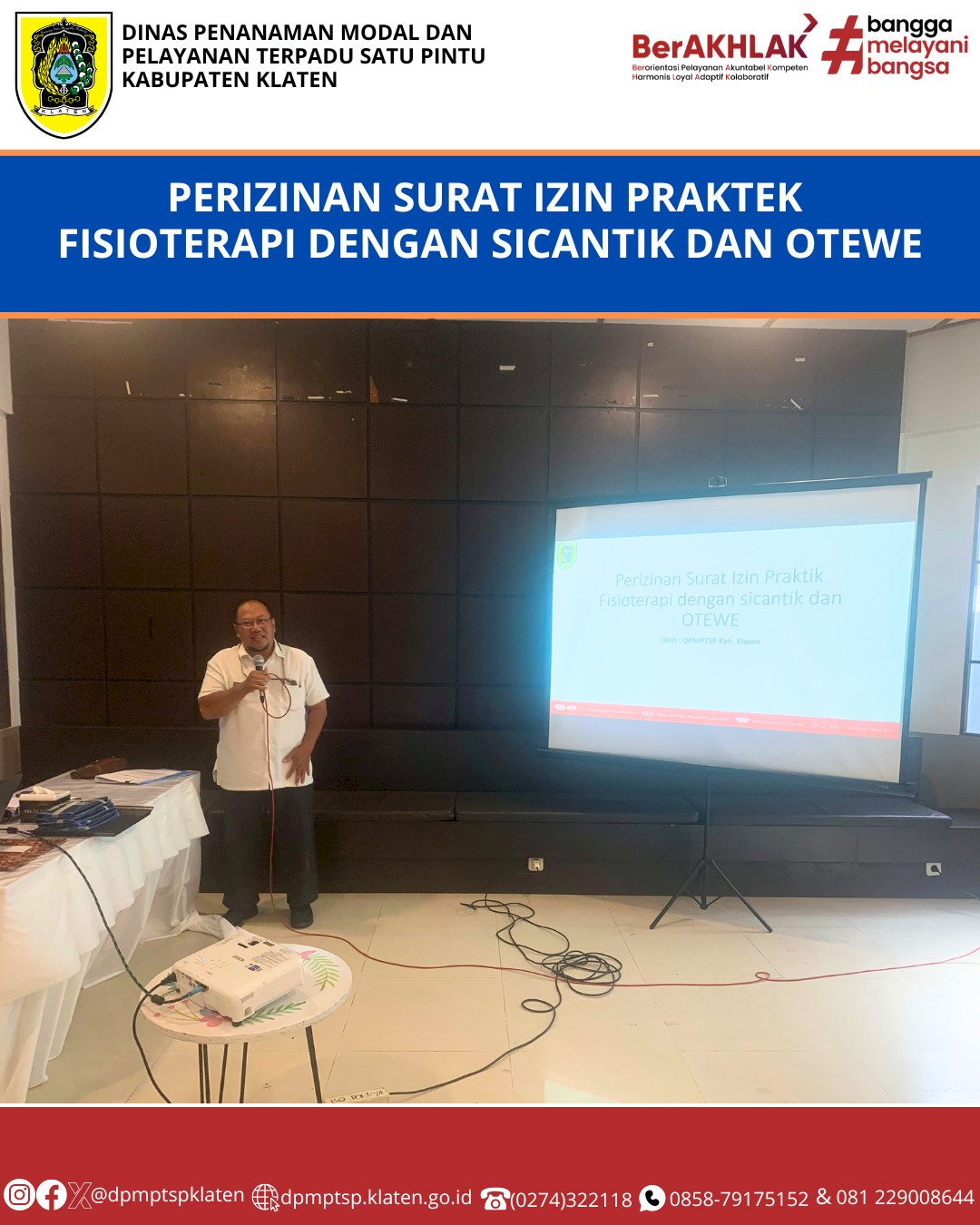 Dinas Penanaman Modal Dan Pelayanan Terpadu Satu Pintu (DPMPTSP) Kabupaten Turut Hadir Dalam Undangan Pertemuan Rutin Anggota IFI Cab. Klaten