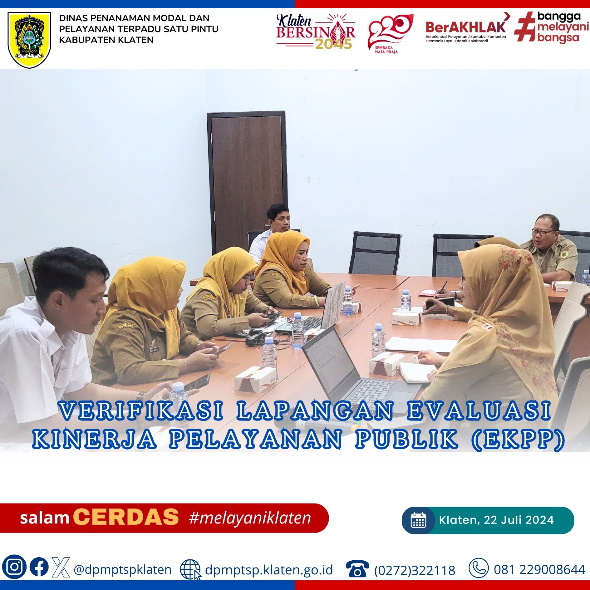 Verifikasi Lapangan Evaluasi Kinerja Pelayanan Publik (EKPP)