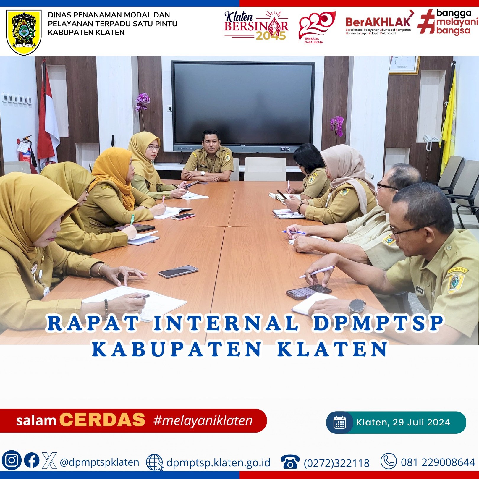 Rapat Internal Rutin DPMPTSP Kab. Klaten