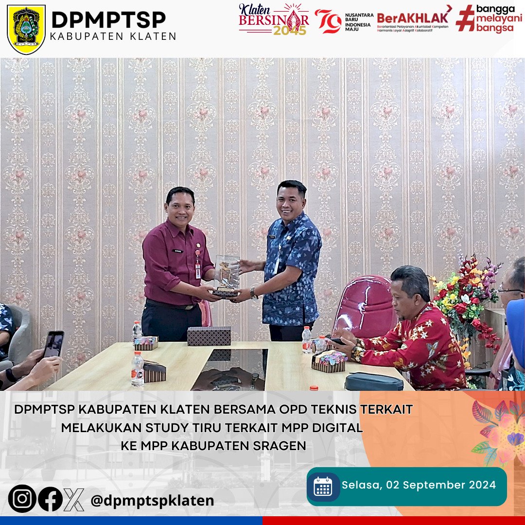 Studi Tiru Terkait MPP DIGITAL ke DPMPTSP Sragen