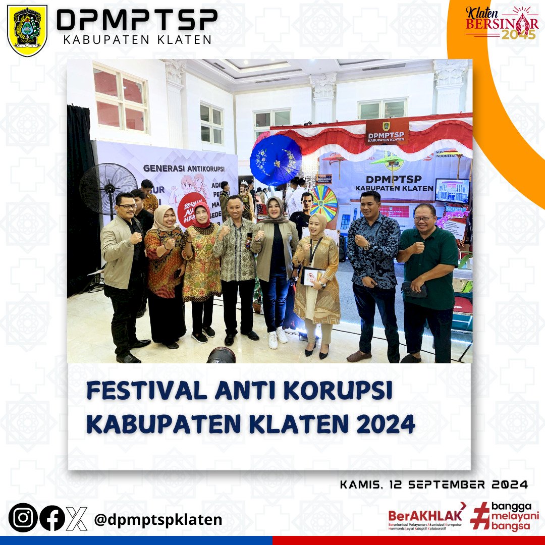 Festival Anti Korupsi Kabupaten Klaten 2024