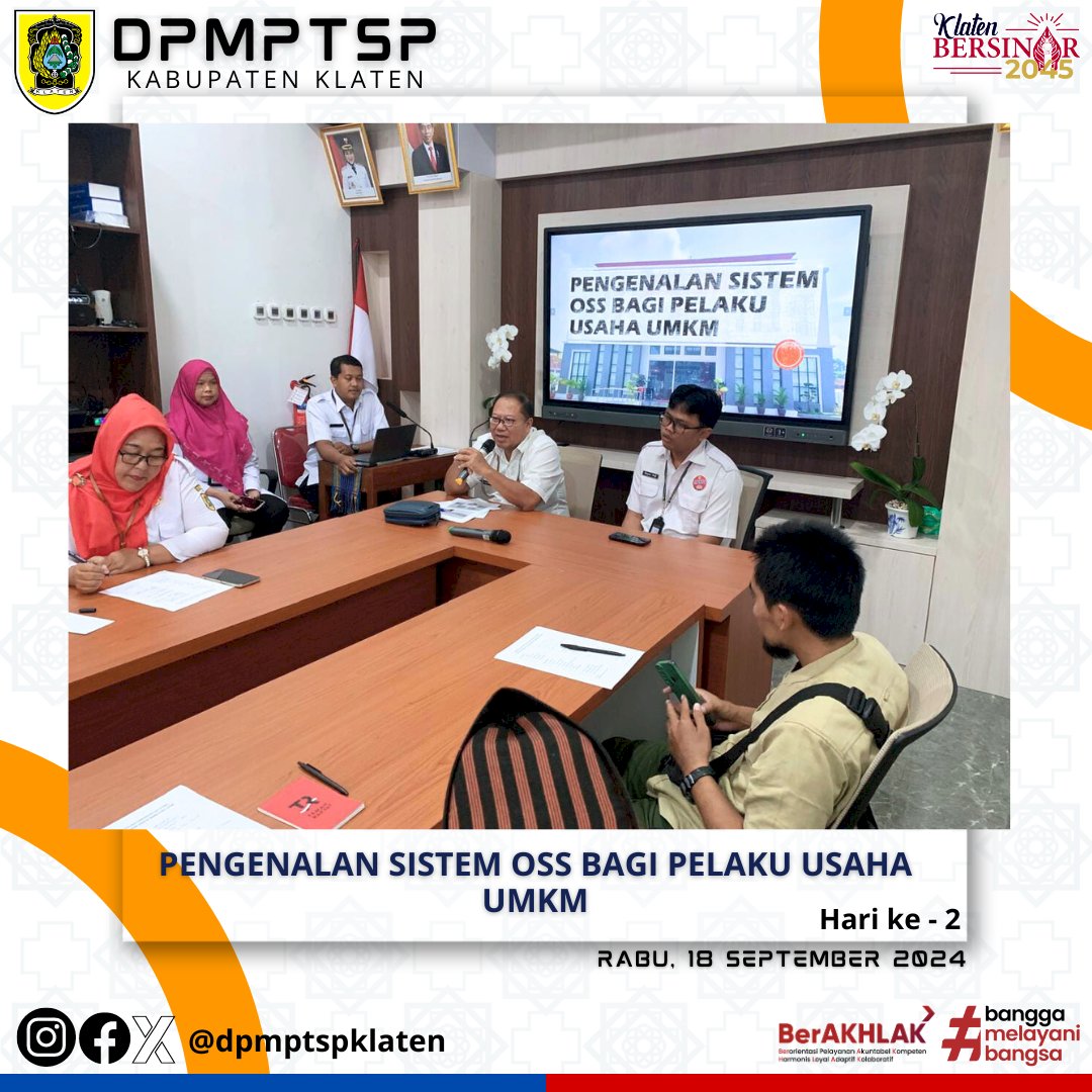 osialisasi OSS RBA dan Penerbitan Izin Usaha Bagi Pelaku Usaha Mikro Kecil dan Menengah (UMKM)