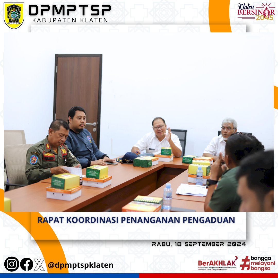 Rapat Koordinasi Penanganan Pengaduan