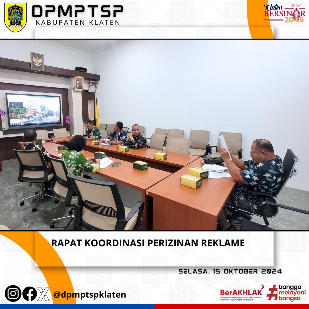 Rapat Koordinasi Perizinan Reklame