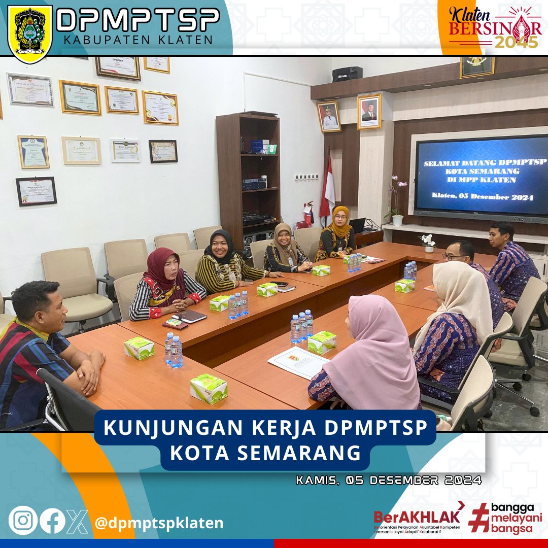 kunjungan Kerja dari DPMPTSP Kota Semarang