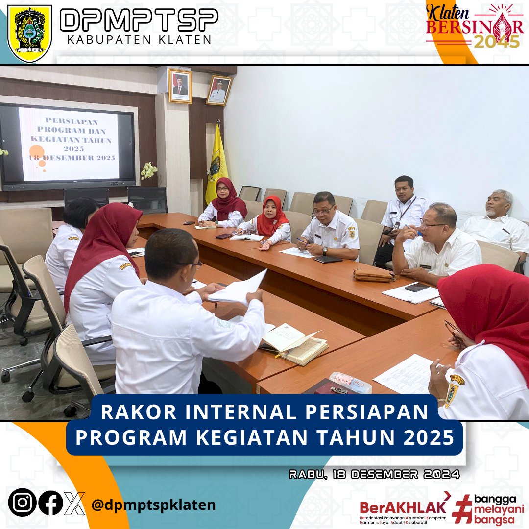 Rapat Koordinasi Internal Buat Periapan Program Kegiatan Tahun 2025