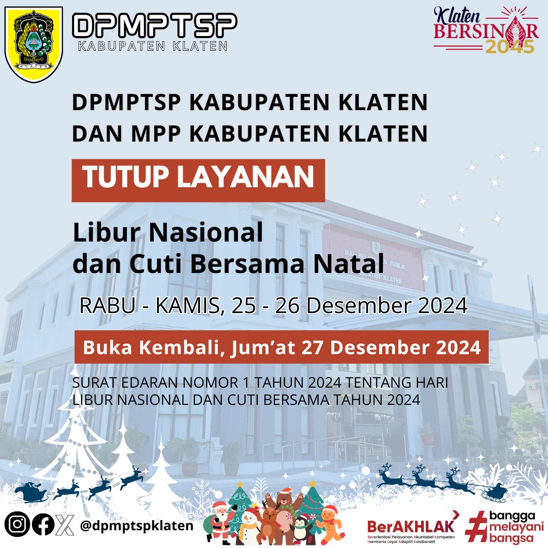 Libur Nasional dan Cuti Bersama Natal,