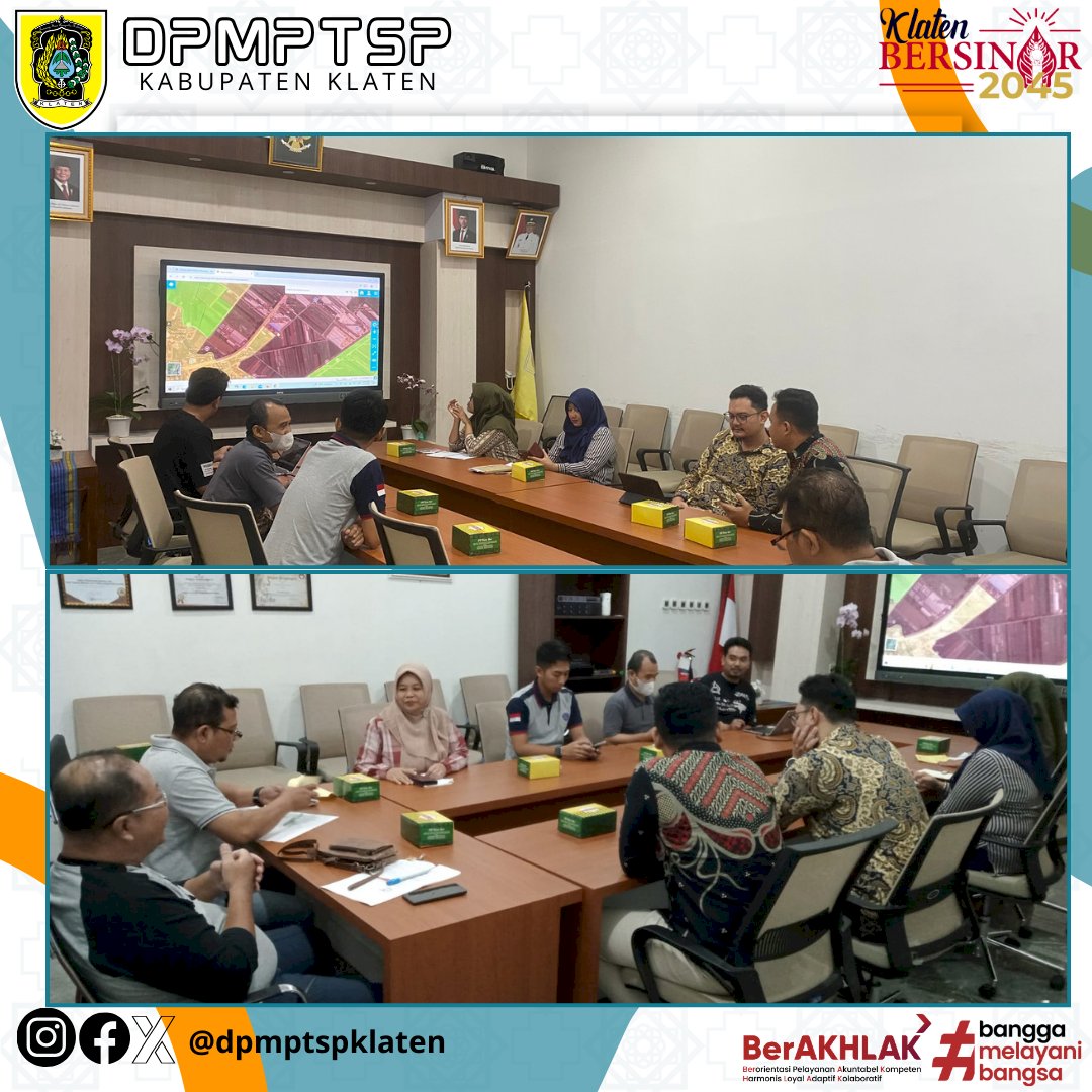 Rapat terkait persiapan rencana audiensi dengan Investor Baru (PMA Korea Selatan)