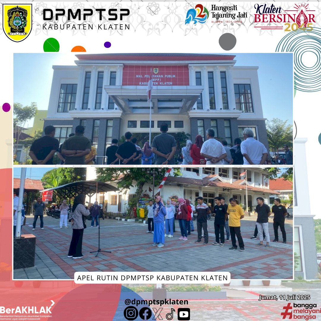 Apel Rutin Dinas Penanaman Modal dan Pelayanan Terpadu Satu Pintu