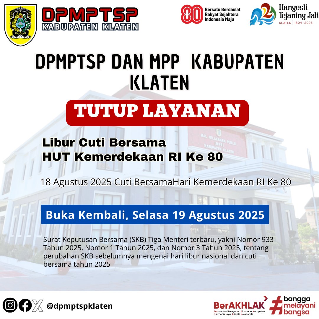 Cuti Bersama Proklamasi Kemerdekaan