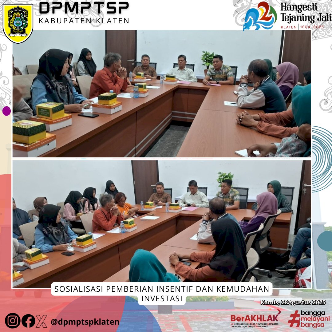 Sosialisasi pemberian insentif dan kemudahan investasi