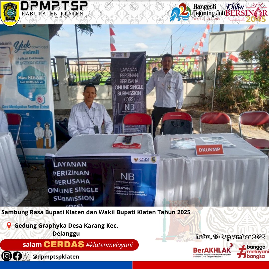Sambung Rasa Bupati Klaten dan Wakil Bupati Klaten Tahun 2025