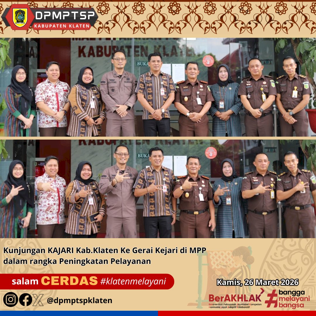 Kunjungan dari KAJARI Kab.Klaten