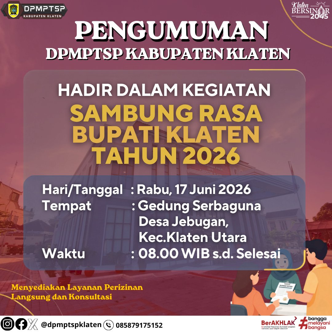 Sambung Rasa Bupati Klaten Tahun 2026